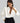 Women’s Button-Up Formal Blouse with Structured Shoulders and Collar